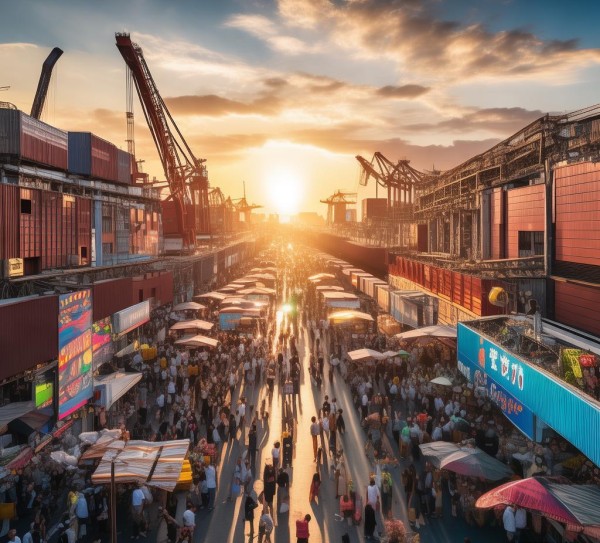 海港商贸城新闻报道视频，汇聚商贸力量，点亮城市经济新活力