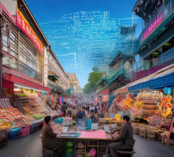 义乌商贸城网商服务区，传统商贸与数字经济的融合枢纽